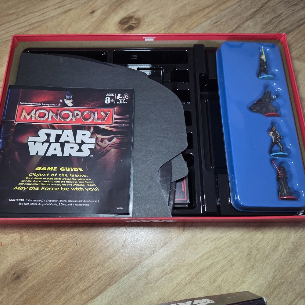 Star Wars Monopoly Board Game, Opend, Sealed Cards, Game Parts Etc - Picture 4 of 5